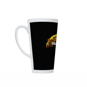 Кружка Латте с принтом Франция в городе Новоалтайск, Белая керамика | Объем 480 мл; Высота 150 мм; Диаметр 90 мм | 