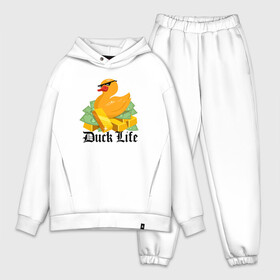 Мужской костюм хлопок OVERSIZE с принтом Duck Life в городе Новоалтайск,  |  | duck | ducklife | life | thuglife | утка | уточка