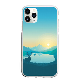 Чехол для iPhone 11 Pro Max матовый с принтом Природа в городе Новоалтайск, Силикон |  | горы | графика | закат | лес | олень | природа | рисунок