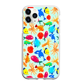 Чехол для iPhone 11 Pro Max матовый с принтом Рыбки в городе Новоалтайск, Силикон |  | 3d | вода | другие | животные | красивые | лето | море | океан | прикольные | природа | разноцветные | рыба | текстуры | цветные | яркие