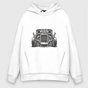 Мужское худи Oversize хлопок с принтом Hot Rod в городе Новоалтайск, френч-терри — 70% хлопок, 30% полиэстер. Мягкий теплый начес внутри —100% хлопок | боковые карманы, эластичные манжеты и нижняя кромка, капюшон на магнитной кнопке | авто | автомобиль | классика | машина | огонь | пламя | ретро | род | суперкар | хот