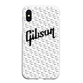 Чехол для iPhone XS Max матовый с принтом Gibson в городе Новоалтайск, Силикон | Область печати: задняя сторона чехла, без боковых панелей | fender | gibson | guitar | ibanez | music | rock | гитара | музыка | рок