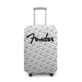 Чехол для чемодана 3D с принтом Fender в городе Новоалтайск, 86% полиэфир, 14% спандекс | двустороннее нанесение принта, прорези для ручек и колес | fender | gibson | guitar | ibanez | music | rock | гитара | музыка | рок