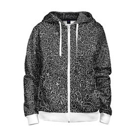 Детская толстовка 3D на молнии с принтом Die Antwoord. Рисунки в городе Новоалтайск, 100% полиэстер |  манжеты и пояс оформлены широкой мягкой резинкой, двухслойный капюшон со шнурком для регулировки, спереди карманы и застежка-молния
 | dia | ninja | rap | rave | yolandi | zef | африка | графити | чаппи | юар