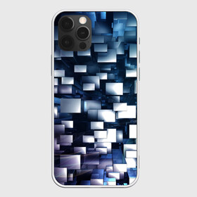 Чехол для iPhone 12 Pro Max с принтом 3D куб в городе Новоалтайск, Силикон |  | Тематика изображения на принте: абстракция | геометрия | квадраты | металлический | синие | стальные | текстура | фигуры