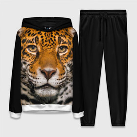 Женский костюм 3D (с толстовкой) с принтом Jaguar в городе Новоалтайск,  |  | глаза | дикая кошка | кошка | леопард | сафари | хищник | ягуар