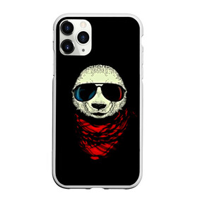 Чехол для iPhone 11 Pro матовый с принтом Панда Хипстер в городе Новоалтайск, Силикон |  | Тематика изображения на принте: 3d | бандана | животные | медвежата | очки | панда хипстер | прикольные | стильные