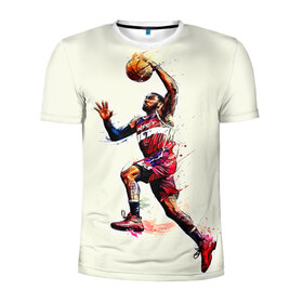 Мужская футболка 3D спортивная с принтом John Wall в городе Новоалтайск, 100% полиэстер с улучшенными характеристиками | приталенный силуэт, круглая горловина, широкие плечи, сужается к линии бедра | john wall | nba | sport | washington | wizards | арт | баскетбол | баскетболист | джон уолл | игрок | картинка | краски | прикольные | рисунок | спорт | цветные | яркие