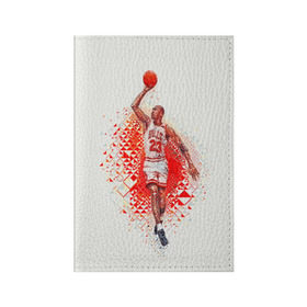 Обложка для паспорта матовая кожа с принтом Michael Jordan в городе Новоалтайск, натуральная матовая кожа | размер 19,3 х 13,7 см; прозрачные пластиковые крепления | bulls | chicago | chicago bulls | michael jordan | nba | sport | арт | баскетбол | другие | знаменитость | игра | легенда | майкл джордан | прикольные | спорт | цветные | чикаго буллз | яркие