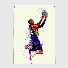 Постер с принтом Kobe Bryant в городе Новоалтайск, 100% бумага
 | бумага, плотность 150 мг. Матовая, но за счет высокого коэффициента гладкости имеет небольшой блеск и дает на свету блики, но в отличии от глянцевой бумаги не покрыта лаком | basketball | kobe bryant | lakers | los angeles | nba | арт | баскетбол | другие | картинка | кобе брайант | коби брайант | краски | лейкерс | лос анджелес | нба | прикольные | рисунок | спорт | цветные | яркие
