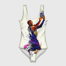 Купальник-боди 3D с принтом Kobe Bryant в городе Новоалтайск, 82% полиэстер, 18% эластан | Круглая горловина, круглый вырез на спине | basketball | kobe bryant | lakers | los angeles | nba | арт | баскетбол | другие | картинка | кобе брайант | коби брайант | краски | лейкерс | лос анджелес | нба | прикольные | рисунок | спорт | цветные | яркие