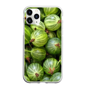 Чехол для iPhone 11 Pro Max матовый с принтом Крыжовник в городе Новоалтайск, Силикон |  | еда | зеленый | крыжовник | растения | текстура | фрукты | ягоды