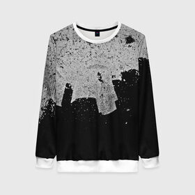 Женский свитшот 3D с принтом Grunge Fashion в городе Новоалтайск, 100% полиэстер с мягким внутренним слоем | круглый вырез горловины, мягкая резинка на манжетах и поясе, свободная посадка по фигуре | 3d | абстракция красок | брызги красок | другие | живопись | картина | краска | потертость красок | прикольные | размытые краски | текстуры | тренд | художник | черно белый | яркие | яркие краски
