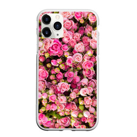 Чехол для iPhone 11 Pro Max матовый с принтом Розовый рай в городе Новоалтайск, Силикон |  | Тематика изображения на принте: бутон | лепестки | роза | розовый | розочка | цветок | цветы