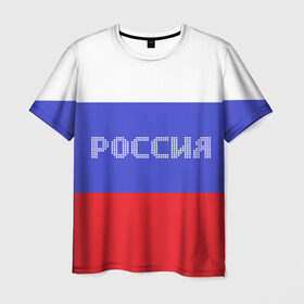 Мужская футболка 3D с принтом Флаг России с надписью в городе Новоалтайск, 100% полиэфир | прямой крой, круглый вырез горловины, длина до линии бедер | russia | белый | великая | герб | двуглавый орел | империя | красивая | красный | моя страна | патриот | патриотизм | прикольная | российский | россия | русь | рф | синий | триколор | флаг