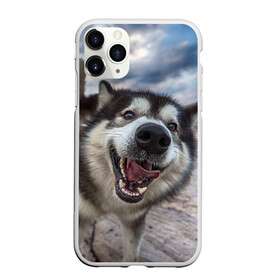Чехол для iPhone 11 Pro Max матовый с принтом Smile в городе Новоалтайск, Силикон |  | Тематика изображения на принте: dog | лабрадор | мопс | пес | собака | такса | хаски | щеночек
