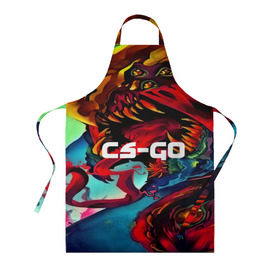 Фартук 3D с принтом CS GO-Hyper beast в городе Новоалтайск, 100% полиэстер | общий размер — 65 х 85 см, ширина нагрудника — 26 см, горловина — 53 см, длина завязок — 54 см, общий обхват в поясе — 173 см. Принт на завязках и на горловине наносится с двух сторон, на основной части фартука — только с внешней стороны | hyper beast | кс го | скоростной зверь