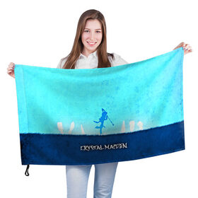 Флаг 3D с принтом CRYSTAL MAIDEN в городе Новоалтайск, 100% полиэстер | плотность ткани — 95 г/м2, размер — 67 х 109 см. Принт наносится с одной стороны | 3d | blue | crystal maiden | defense of the ancients | dota 2 | ice | minimalism | rylai crestfal | sheron1030 | valve | арт | дота | дота 2 | другие | картинка | прикольные | рулайка | яркие