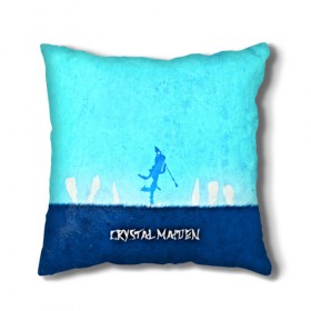 Подушка 3D с принтом CRYSTAL MAIDEN в городе Новоалтайск, наволочка – 100% полиэстер, наполнитель – холлофайбер (легкий наполнитель, не вызывает аллергию). | состоит из подушки и наволочки. Наволочка на молнии, легко снимается для стирки | 3d | blue | crystal maiden | defense of the ancients | dota 2 | ice | minimalism | rylai crestfal | sheron1030 | valve | арт | дота | дота 2 | другие | картинка | прикольные | рулайка | яркие