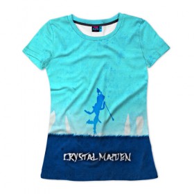 Женская футболка 3D с принтом CRYSTAL MAIDEN в городе Новоалтайск, 100% полиэфир ( синтетическое хлопкоподобное полотно) | прямой крой, круглый вырез горловины, длина до линии бедер | 3d | blue | crystal maiden | defense of the ancients | dota 2 | ice | minimalism | rylai crestfal | sheron1030 | valve | арт | дота | дота 2 | другие | картинка | прикольные | рулайка | яркие