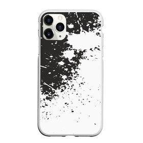 Чехол для iPhone 11 Pro матовый с принтом Чёрное-белое в городе Новоалтайск, Силикон |  | гранж | краска | пятна