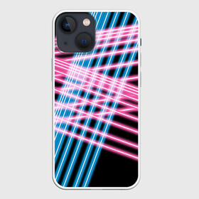 Чехол для iPhone 13 mini с принтом Неон в городе Новоалтайск,  |  | Тематика изображения на принте: линии | полосы | светящиеся | флуоресцентный | флюр | флюровый