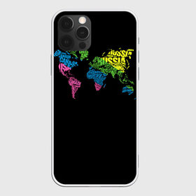 Чехол для iPhone 12 Pro Max с принтом Весь мир - Россия в городе Новоалтайск, Силикон |  | Тематика изображения на принте: карта мира | светящиеся | флуоресцентный | флюр | флюровый