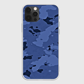 Чехол для iPhone 12 Pro Max с принтом Камуфляж ночь! в городе Новоалтайск, Силикон |  | армейский | синий | темный