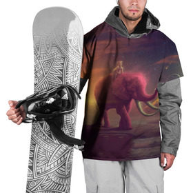 Накидка на куртку 3D с принтом Индия в городе Новоалтайск, 100% полиэстер |  | elephant | hipster | индия | йога | слон | хипстер