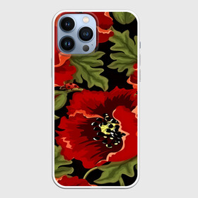 Чехол для iPhone 13 Pro Max с принтом Цветение мака в городе Новоалтайск,  |  | flower | красные | полевой цветок | природа | розы | текстуры | цветочки | цветы