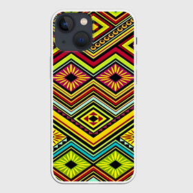 Чехол для iPhone 13 mini с принтом Мексиканский узор в городе Новоалтайск,  |  | abstract | decorative | drawing | fabric | fashion | geometric | traditional | tribal seamless patterns and ethnic ornaments | народный | узор | этнический