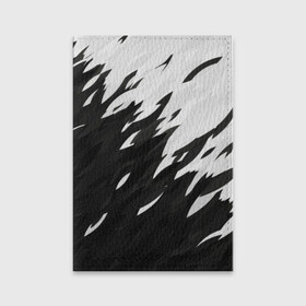 Обложка для паспорта матовая кожа с принтом Black & white в городе Новоалтайск, натуральная матовая кожа | размер 19,3 х 13,7 см; прозрачные пластиковые крепления | Тематика изображения на принте: black | white | белый | переход | черный