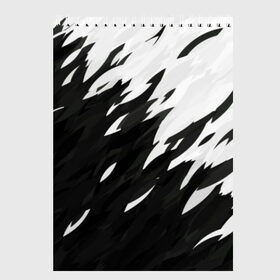 Скетчбук с принтом Black & white в городе Новоалтайск, 100% бумага
 | 48 листов, плотность листов — 100 г/м2, плотность картонной обложки — 250 г/м2. Листы скреплены сверху удобной пружинной спиралью | black | white | белый | переход | черный
