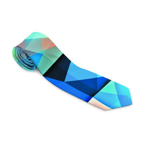 Галстук 3D с принтом crystal abstraction в городе Новоалтайск, 100% полиэстер | Длина 148 см; Плотность 150-180 г/м2 | Тематика изображения на принте: abstraction | абстракция | геометрия | грани | линии | полигоны | постель | розовый | сочетания | текстура | треугольники