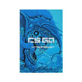 Обложка для паспорта матовая кожа с принтом CS GO:Hyper beast(cold style) в городе Новоалтайск, натуральная матовая кожа | размер 19,3 х 13,7 см; прозрачные пластиковые крепления | hyper beast | кс го | скоростной зверь