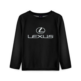 Детский лонгслив 3D с принтом lexus в городе Новоалтайск, 100% полиэстер | длинные рукава, круглый вырез горловины, полуприлегающий силуэт
 | brand | car | japan | lexus | logo | toyota motor | автомобиль | лексус | логотип | марка | япония