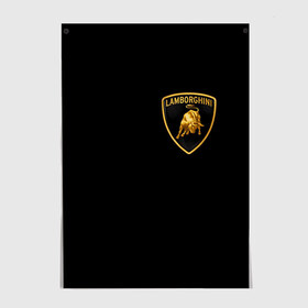 Постер с принтом Lamborghini в городе Новоалтайск, 100% бумага
 | бумага, плотность 150 мг. Матовая, но за счет высокого коэффициента гладкости имеет небольшой блеск и дает на свету блики, но в отличии от глянцевой бумаги не покрыта лаком | brand | car | italy | lamborghini | logo | автомобиль | италия | ламборджини | логотип | марка