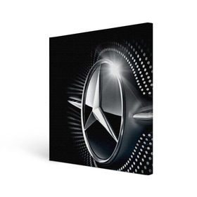 Холст квадратный с принтом Mercedes-Benz в городе Новоалтайск, 100% ПВХ |  | car | germany | logo | make | mercedes benz | автомобиль | германия | логотип | марка | мерседес бенц