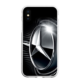 Чехол для iPhone XS Max матовый с принтом Mercedes-Benz в городе Новоалтайск, Силикон | Область печати: задняя сторона чехла, без боковых панелей | car | germany | logo | make | mercedes benz | автомобиль | германия | логотип | марка | мерседес бенц