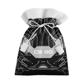 Подарочный 3D мешок с принтом CS GO:Black collection в городе Новоалтайск, 100% полиэстер | Размер: 29*39 см | Тематика изображения на принте: 3d | awp | counter strike | game | skin | system lock black | авп | игры | прикольные | скин