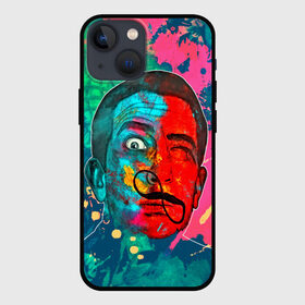 Чехол для iPhone 13 mini с принтом Сальвадор Дали в городе Новоалтайск,  |  | арт | брызги | живопись | знаменитая личность | краски | сальвадор дали | яркие