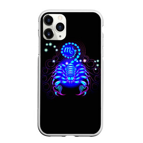 Чехол для iPhone 11 Pro матовый с принтом Скорпион в городе Новоалтайск, Силикон |  | scorpius | арт | астрономия | другие | звезды | знак зодиака | космос | неоновые | прикольные | скорпион | яркие