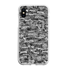 Чехол для iPhone XS Max матовый с принтом Хеви-метал в городе Новоалтайск, Силикон | Область печати: задняя сторона чехла, без боковых панелей | anthrax | black sabbath | cannibal corpse | death | dio | iron maiden | judas priest | manowar | megadeth | mercyful f | metallica | motorhead | pantera | sepultura | slayer | метал | рок | тяжелый