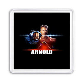 Магнит 55*55 с принтом Arnold в городе Новоалтайск, Пластик | Размер: 65*65 мм; Размер печати: 55*55 мм | arnold schwarzenegger | cinema | movie | актёр | арнольд шварценеггер | блокбастер | боевик | звезда | кино | киногерой