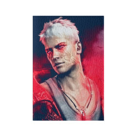 Обложка для паспорта матовая кожа с принтом DmC: Devil May Cry в городе Новоалтайск, натуральная матовая кожа | размер 19,3 х 13,7 см; прозрачные пластиковые крепления | dante | данте