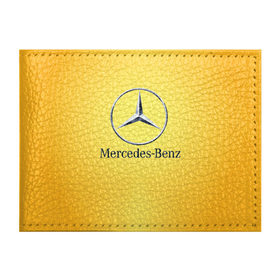 Обложка для студенческого билета с принтом Yellow Benz в городе Новоалтайск, натуральная кожа | Размер: 11*8 см; Печать на всей внешней стороне | Тематика изображения на принте: car | mercedes | авто | мерседес