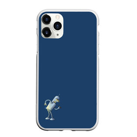 Чехол для iPhone 11 Pro матовый с принтом bender F в городе Новоалтайск, Силикон |  | bender | futurama | planet express | бендер | блестящий | робот | футурама