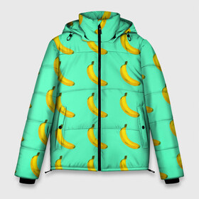 Мужская зимняя куртка 3D с принтом Banana в городе Новоалтайск, верх — 100% полиэстер; подкладка — 100% полиэстер; утеплитель — 100% полиэстер | длина ниже бедра, свободный силуэт Оверсайз. Есть воротник-стойка, отстегивающийся капюшон и ветрозащитная планка. 

Боковые карманы с листочкой на кнопках и внутренний карман на молнии. | banana | fruits | vegan | vegetables | vegetarian | банан | веган | вегетарианство | еда | овощи | фрукты