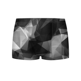 Мужские трусы 3D с принтом Camo - Black & White (Чёрно-белый камуфляж) в городе Новоалтайск, 50% хлопок, 50% полиэстер | классическая посадка, на поясе мягкая тканевая резинка | 0x000000123 | camo | камуфляж | чёрно белый