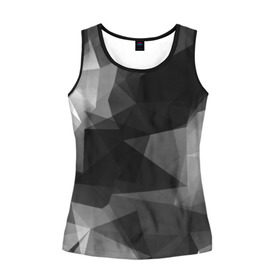 Женская майка 3D с принтом Camo - Black & White (Чёрно-белый камуфляж) в городе Новоалтайск, 100% полиэстер | круглая горловина, прямой силуэт, длина до линии бедра | 0x000000123 | camo | камуфляж | чёрно белый